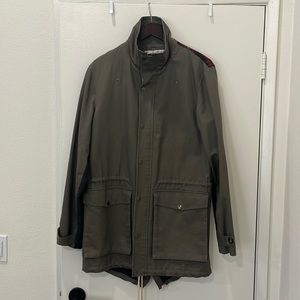 Shades of Grey by Michah Cohen fishtail tartan parka